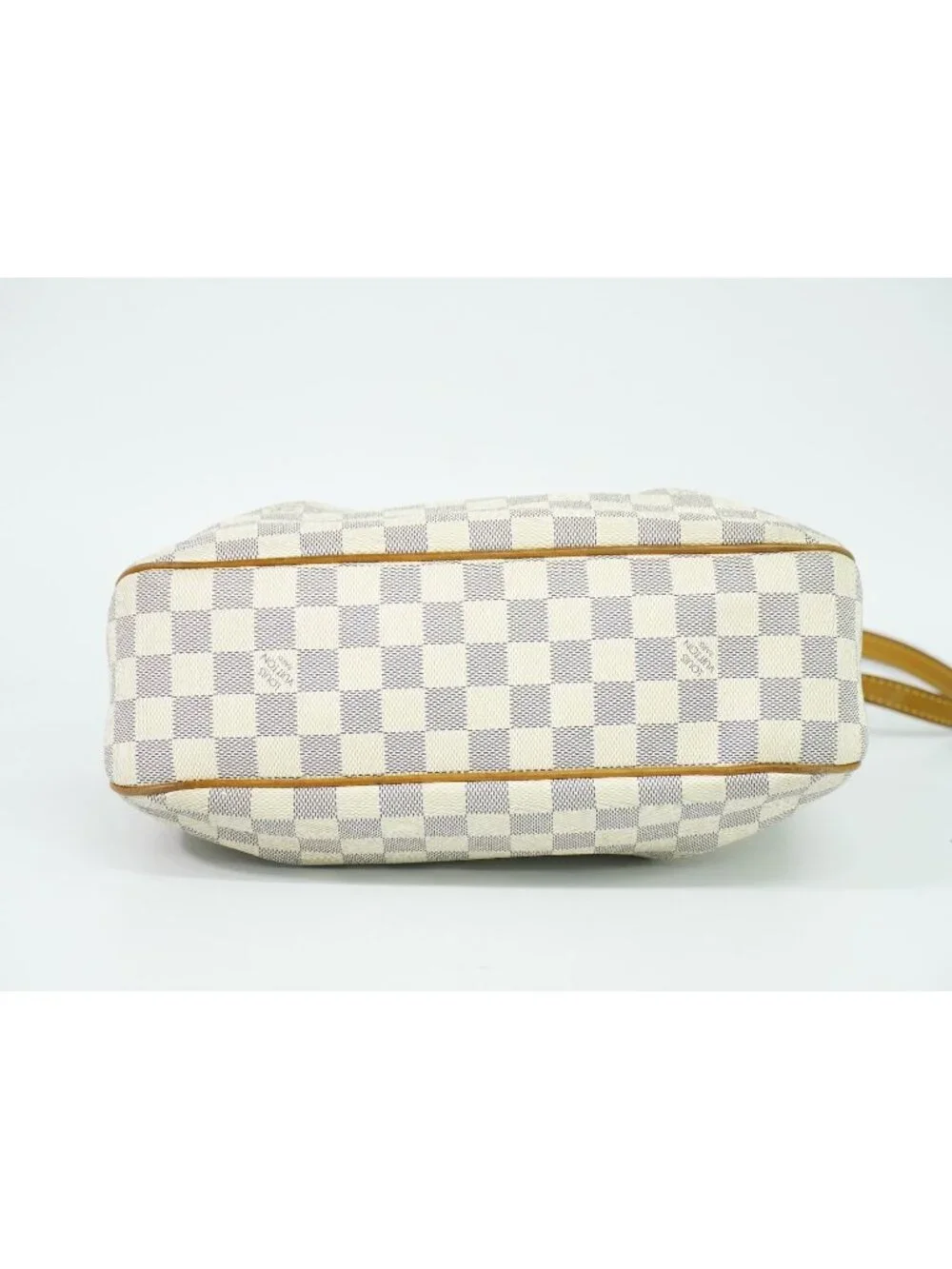 Louis Vuitton LV Siracusa PM Damier Azur Shoulder Bag Pochette White Gray